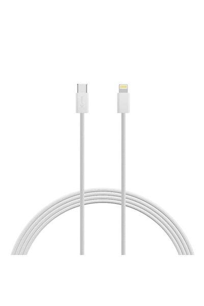 xLayer Premium 2m USB-C to Lightning Cable, Braided Nylon, White