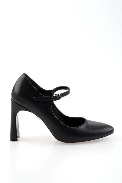 Bambi Siyah Kadın Klasik Topuklu Ayakkabı K01209160509