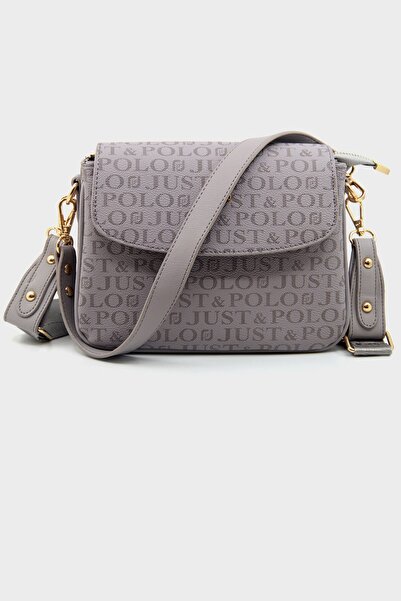 WEST POLO CÜZDAN New Season Column Strap 4 Compartment Gray Women's Shoulder Bag Try2197