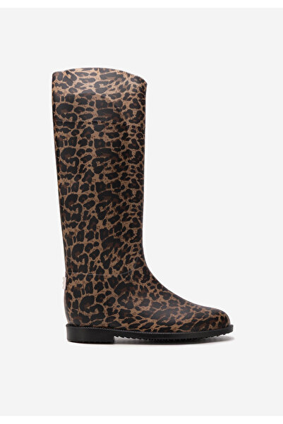 B T Shoes Leopardí dámské holínky Angelena