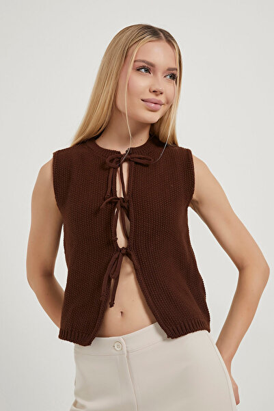 Arma Life Armalife 1184 braid detailed knitwear women's vest