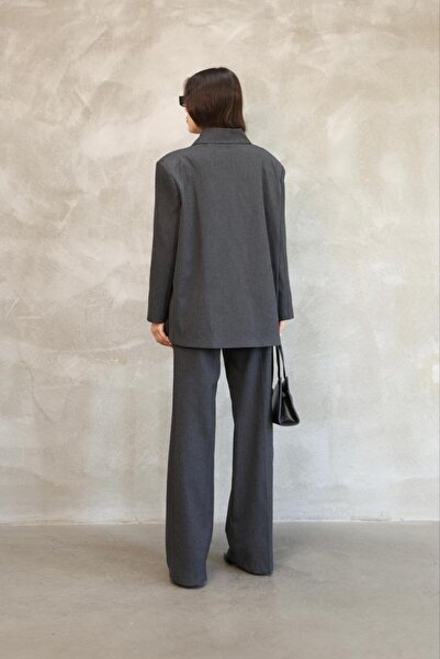 Lila Moda Women's Full Fit Jacket & Palazzo Pants Viscose Premium Two Piece Set