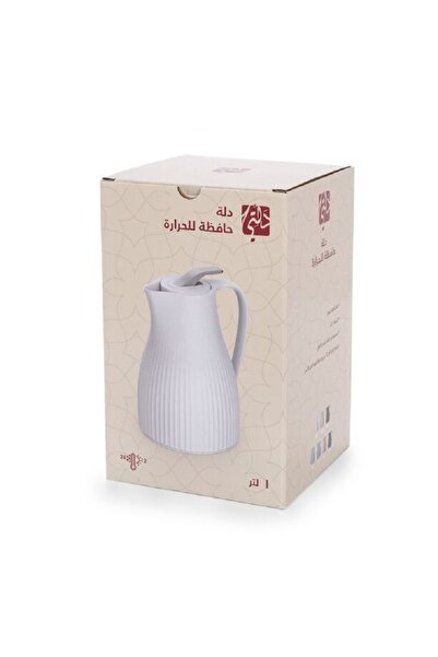Dallaty Plastic Vacuum Flask Bear White 1L