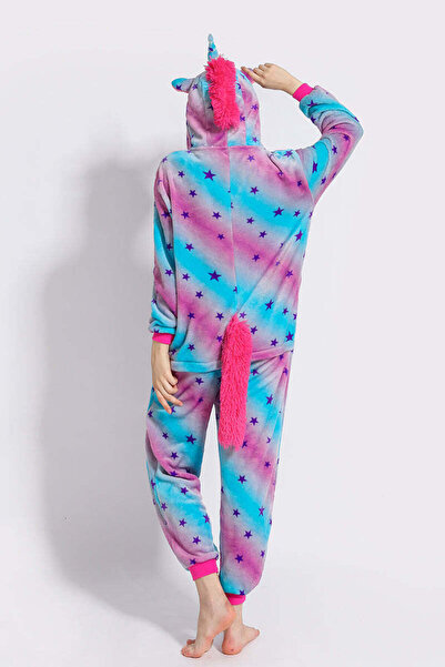WildFashion Pijama pufoasa intreaga cu model unicorn PJM160-45
