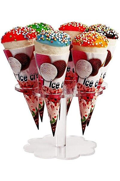 Slasa Acrylic Ice Cream Cone Holder -