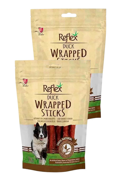 Reflex Wrapped Sticks Ördekli Köpek Ödül Çubukları 80gr İkili Paket