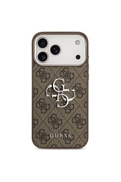 Guess Case for iPhone 17 Pro Max, Big 4G Logo Classic Logo, Brown