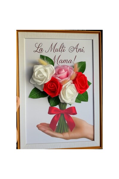 OEM 3D Frame with Flowers and 'Happy Birthday' Message for Mom