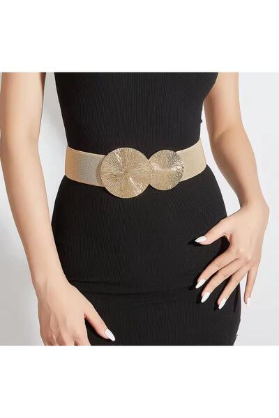 Mynoa İtal Elastic Straw Belt,Women's Belt,Jacket Belt,Rubber Belt