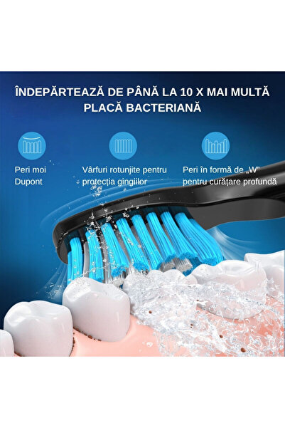 OEM Seago SG-575 sonic electric toothbrush, 5 modes, 150 days of autonomy, white