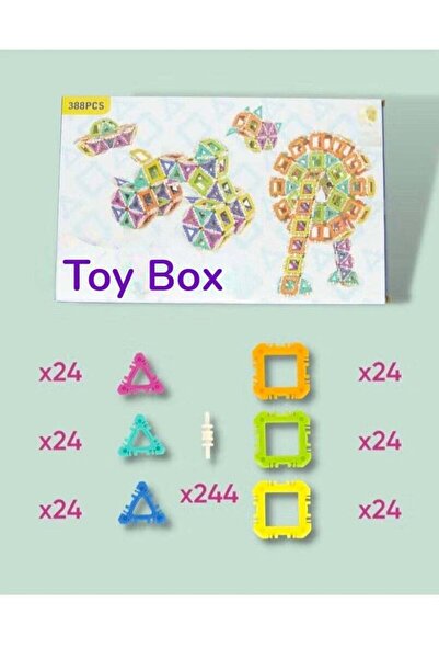 Toybox Magnetic Blocks Set, DIY Educational STEM Construction Kit for Kids, 3D Learning Puzzle, Brain Devel