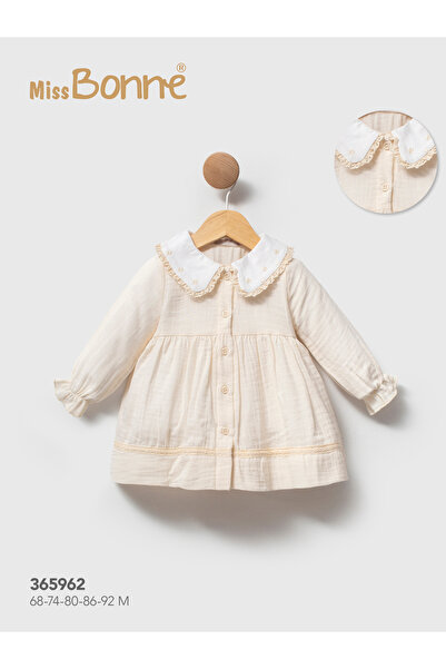 Cassiope Baby Muslin Collar Lace Dress