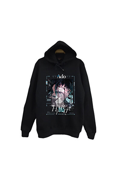 fame-stoned Ado Japonez - K-Pop - Rock - Hanorac negru unisex cu glugă, 100% ...