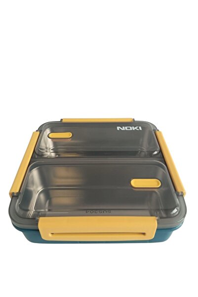 Noki Kids P.Çelik Food Container 1100 ml Double Compartment