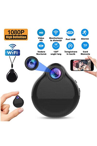 SINZO Mini Surveillance Camera, WiFi, 1080P, Full HD, Motion Detection, with Built-in Battery