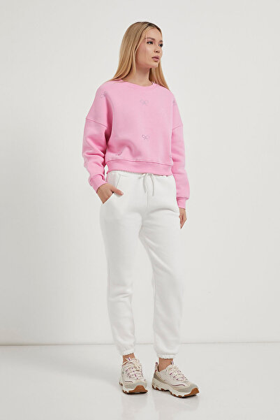 Arma Life Γυναικείο φούτερ με πέτρινο σχέδιο με λαιμόκοψη ροζ