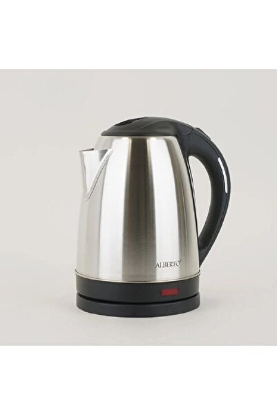 Alberto غلاية من الفولاذ المقاوم للصدأ 1500 واط، 1.8 لتر، أسود