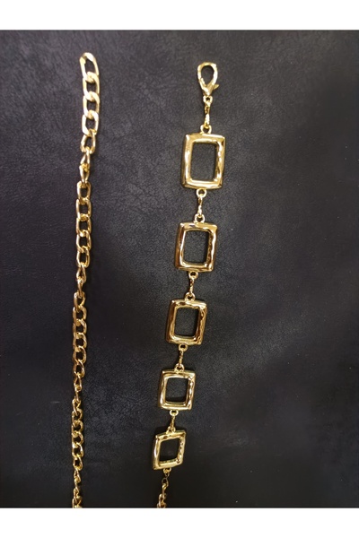 RODEO Lanț de talie pentru femei cu detalii pătrate