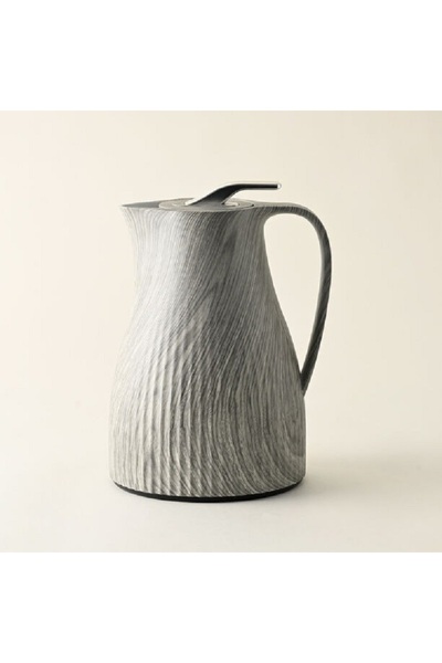 Dallaty Plastic vacuum flask grey wooden 1L