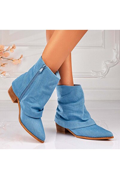Lush Fashion Botine Dama din Denim