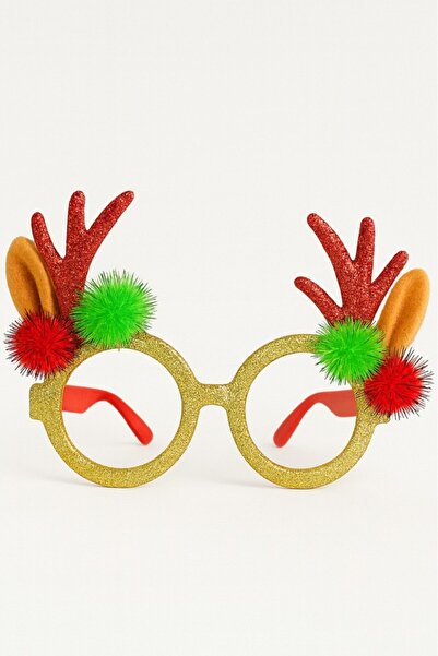 BeySüS Πρωτοχρονιάτικα γυαλιά με πομπόν και κέρατα