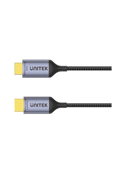 Unitek DisplayPort 1.4 to HDMI 8K Cable – 1.8M, HDR, HDCP2.3, Space Grey | V1610A