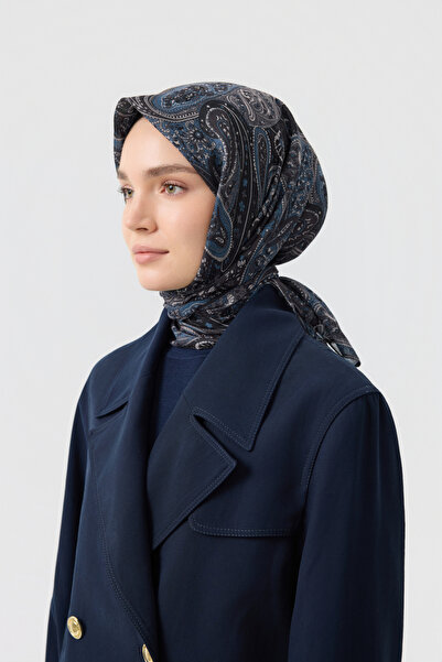 Qef Cotton Scarf Garden Black