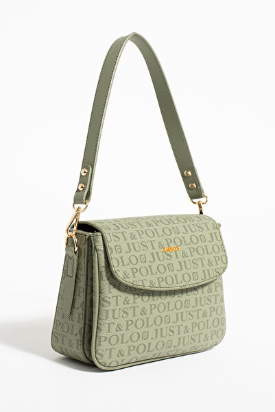 WEST POLO CÜZDAN Новий сезон, зелена жіноча сумка через плече з 4 відділеннями та ременем TRY2197