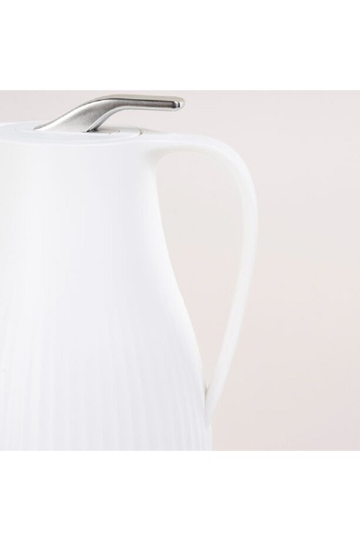 Dallaty Plastic Vacuum Flask Bear White 1L