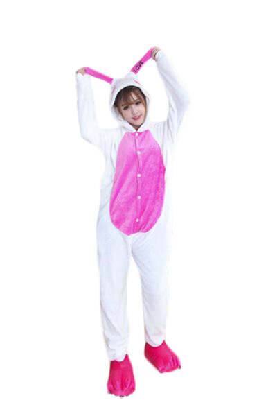 WildFashion Kigurumi onesie with Love Bunny pattern PJM46-25