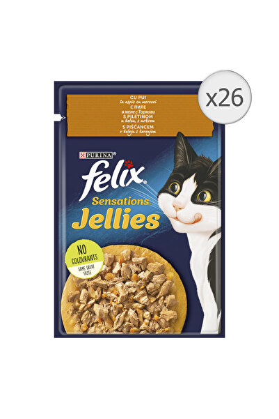 FELIX Sensation wet cat food with chicken, 26x85g