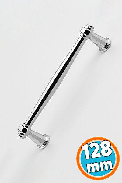 NZB Mobilya Çekmece Mutfak Dolabı Dolap Kapak Kulpları Kulbu Kulpu Krom Metal Kulp 128 mm-12.8 cm