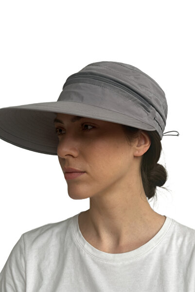 CosmoOutlet قبعة رمادية للنساء قابلة للتعديل للرياضة والجولف والتنس