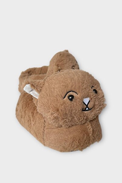 Liger Women's Cute Cat Figured Plush Slippers Vi̇zon