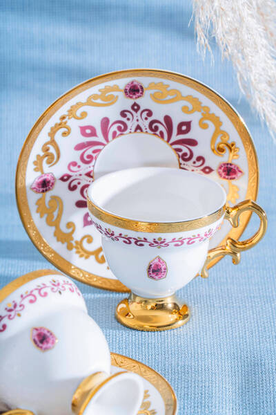 ACAR طقم فناجين قهوة كليودورا لـ 6 أشخاص - 90 مل