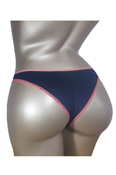 ioana boutique textile Navy blue Brazilian panties