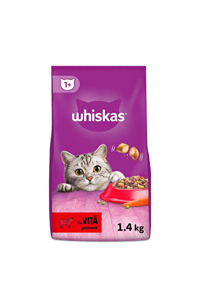 Whiskas dry cat food, Beef, 1.4Kg