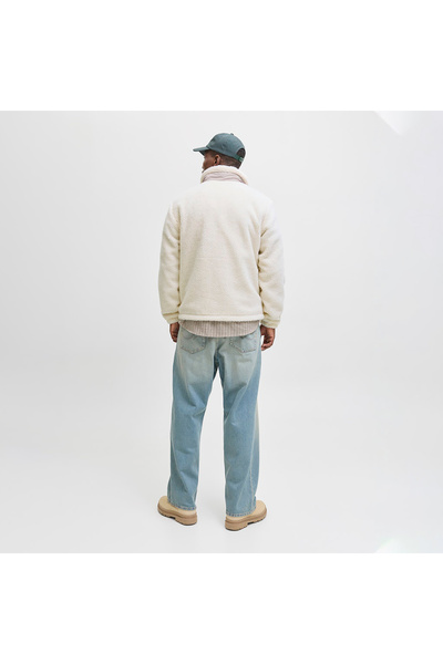 Jack & Jones Ανδρικό μπουφάν Soho Cream Fleece (12278784-ATHR)