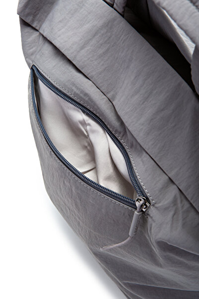 minebag Klinkır Fabric Waterproof Edvin Unisex Crossbody Bag Gray