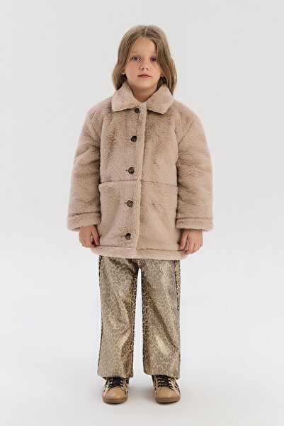 Tyess BG Store Girl's Beige Jacket