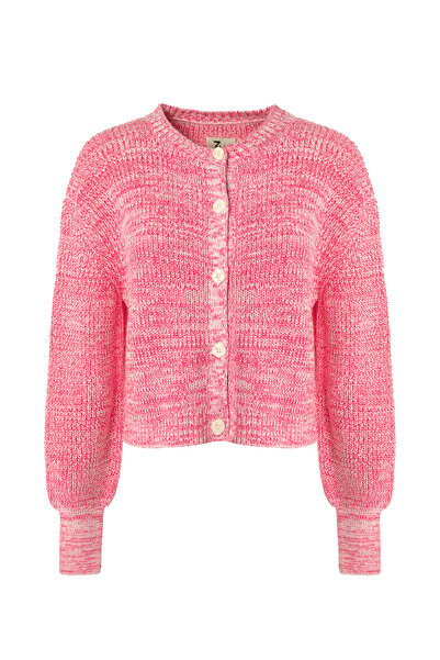 F&K Cardigan din bumbac cu gât rotund 3x2