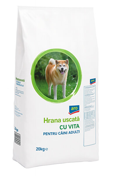 Aro Hrană uscată cu carne de vită pentru câini adulți 20 kg,