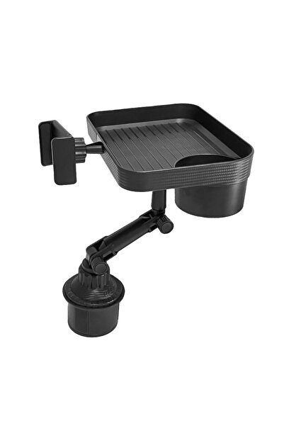 Tradeo صينية حامل أكواب السيارة، حامل طعام وشراب قابل للتعديل للسيارة مع حامل...