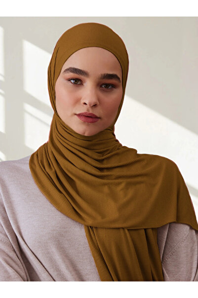 Femple Modest Σάλι από μπαμπού με κορδόνια |   Χρώμα: Καφέ Τούτουνιν |   Μέγεθος: 180x70 εκ. |   Χιτζάμπ