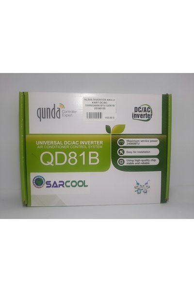 YEŞİLYURT AVM Klima İnverter Akıllı Kart | DCAC 18000–24000 BTU Uyumlu (QD81B – 25180155)