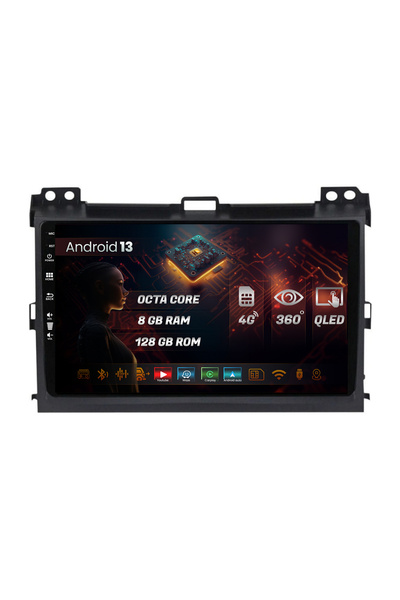 HUB64 Navigatie Hyundai Santa Fe (2001-2005), Android 13, Octacore, Slot Sim 4G