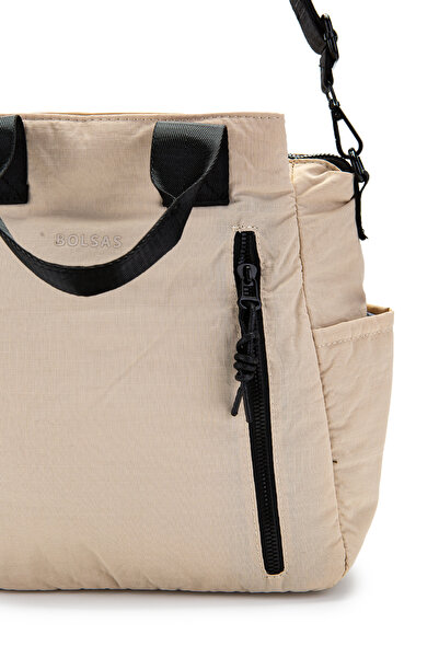 minebag Klinkır Fabric Women's Crossbody Bag Darrel Cream