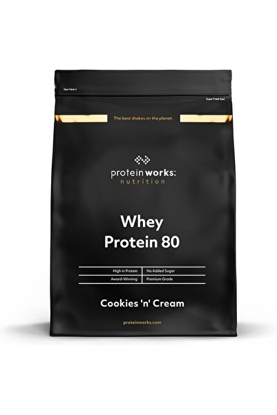 THE PROTEIN WORKS Whey 80 Powder — Strawberry & White Choc, 2kg