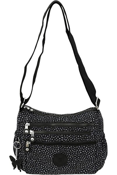 Caprice Collection Slim City Cross Bag, Water-Resistant Oxford, Multi-Zip Front, Adjustable Strap -