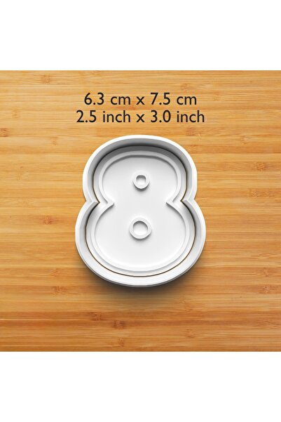 Hobist قالب كوكيز وعجينة السكر منقوش لعمر 8 سنوات